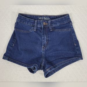 Wild Fable Denim Shorts High Rise Dark Blue Jean Short Size 2 / 26R